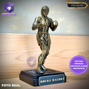 The Champion Rocky – ( Figure Rocky Balboa ) Premium Decorativo  de Luxo pintado a mão, Pronta entrega ORIGINAL.