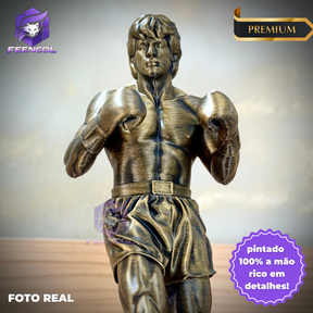 The Champion Rocky – ( Figure Rocky Balboa ) Premium Decorativo  de Luxo pintado a mão, Pronta entrega ORIGINAL.
