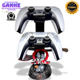 Suporte Premium Duplo Para Controle Ps5/ Ps4 e Xbox  God of War de luxo  pintado a mão + CHAVEIRO DE BRINDE Pronta Entrega