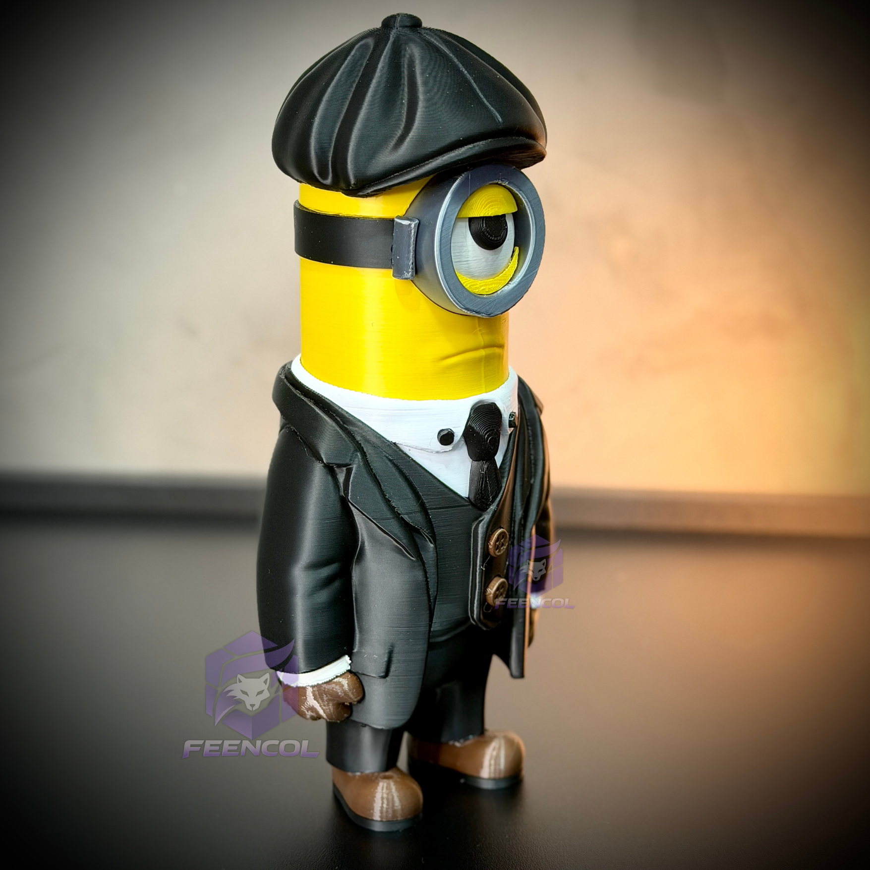 The Minions Shelby– ( Figure decorativa Minions Peaky Blinders ) Premium de Luxo a mão, Pronta entrega