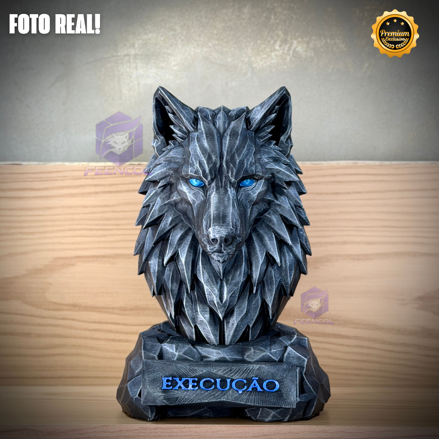 Os bustos do Poder ORIGINAL Premium Decorativos KIT 3 BUSTOS COMPLETO  Leão Disciplina, Lobo Execução, Aguia Foco, de Luxo pintados a mão, Pronta entrega