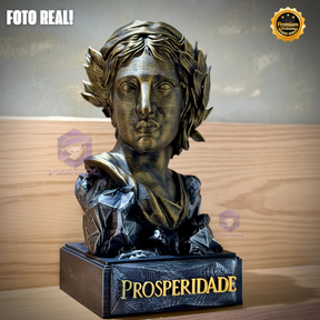 A Efígie da Prosperidade ( Busto mulher da cédula) Premium Decorativo  de Luxo pintado a mão, Pronta entrega ORIGINAL EXCLUSIVO