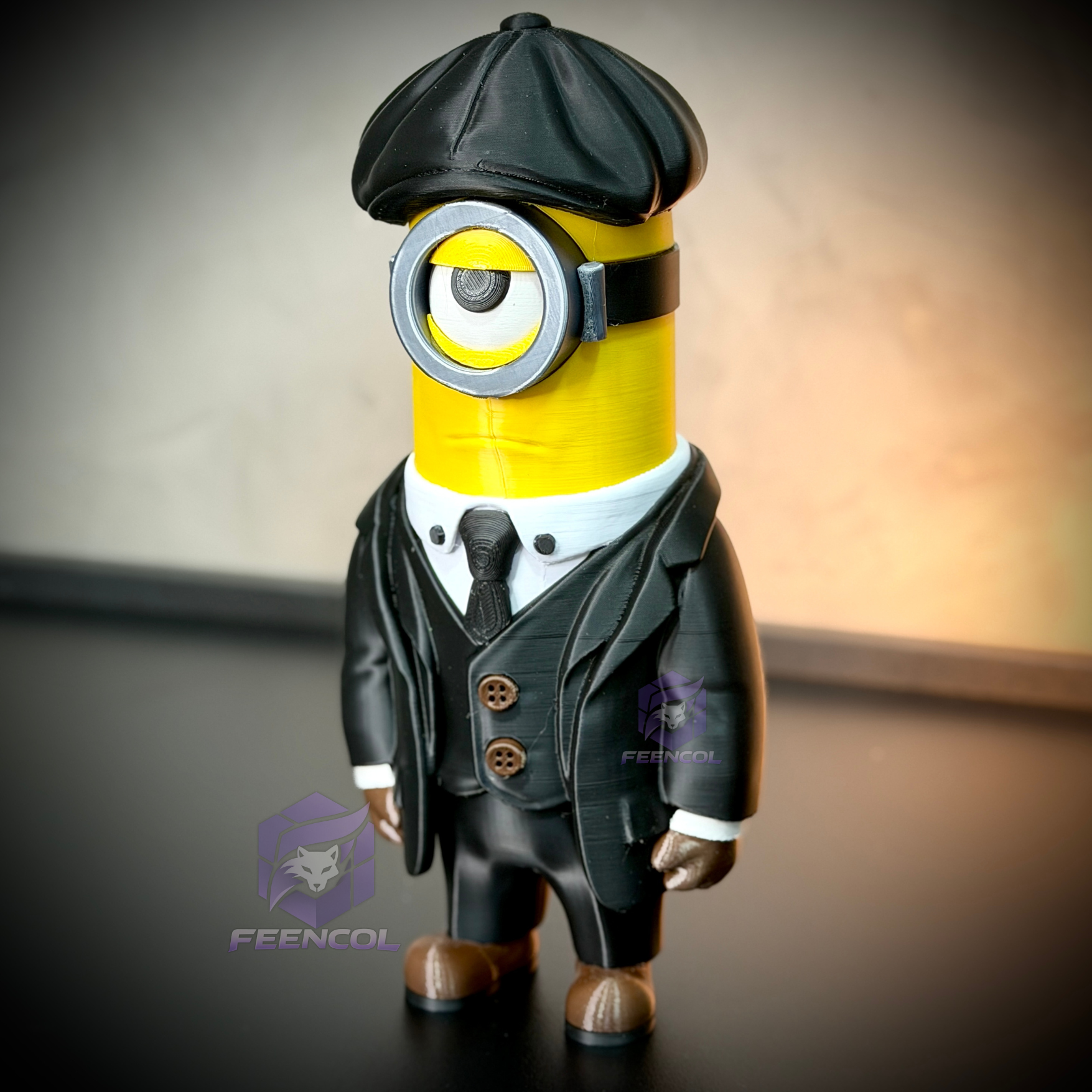 The Minions Shelby– ( Figure decorativa Minions Peaky Blinders ) Premium de Luxo a mão, Pronta entrega