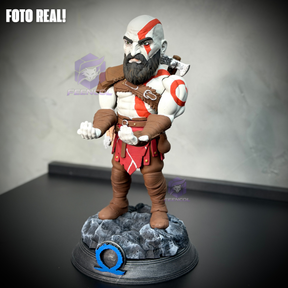 Suporte SUPER Premium Para Controle de Playstation e Xbox Kratos de luxo  pintado a mão Pronta Entrega com chaveiro de brinde