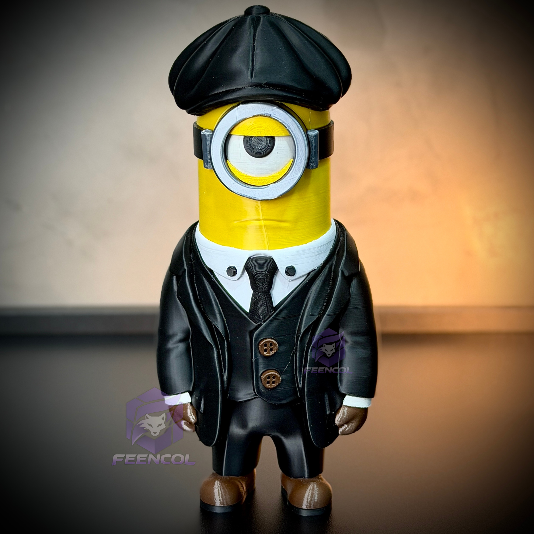 The Minions Shelby– ( Figure decorativa Minions Peaky Blinders ) Premium de Luxo a mão, Pronta entrega