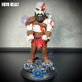 Suporte SUPER Premium Para Controle de Playstation e Xbox Kratos de luxo  pintado a mão Pronta Entrega com chaveiro de brinde