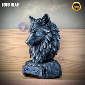 Os bustos do Poder ORIGINAL Premium Decorativos KIT 3 BUSTOS COMPLETO  Leão Disciplina, Lobo Execução, Aguia Foco, de Luxo pintados a mão, Pronta entrega