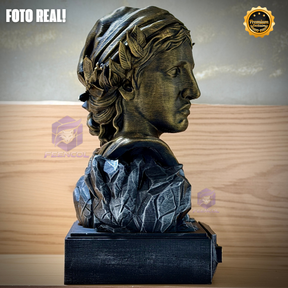 A Efígie da Prosperidade ( Busto mulher da cédula) Premium Decorativo  de Luxo pintado a mão, Pronta entrega ORIGINAL EXCLUSIVO