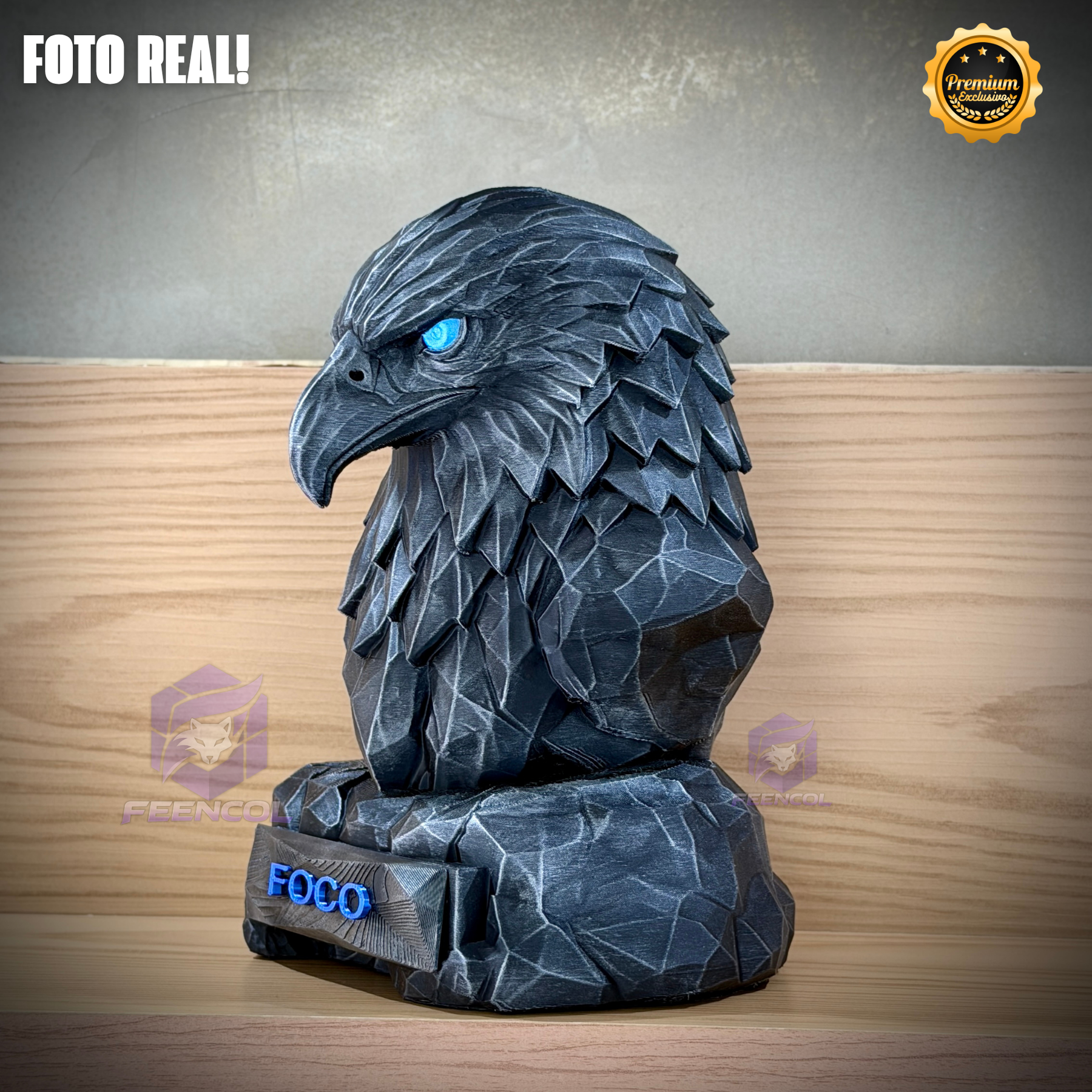 Os bustos do Poder ORIGINAL Premium Decorativos KIT 3 BUSTOS COMPLETO  Leão Disciplina, Lobo Execução, Aguia Foco, de Luxo pintados a mão, Pronta entrega