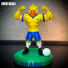 O canarinho Pistola– ( Figure decorativa canarinho seleção Brasileira ) Premium de Luxo a mão, Pronta entrega