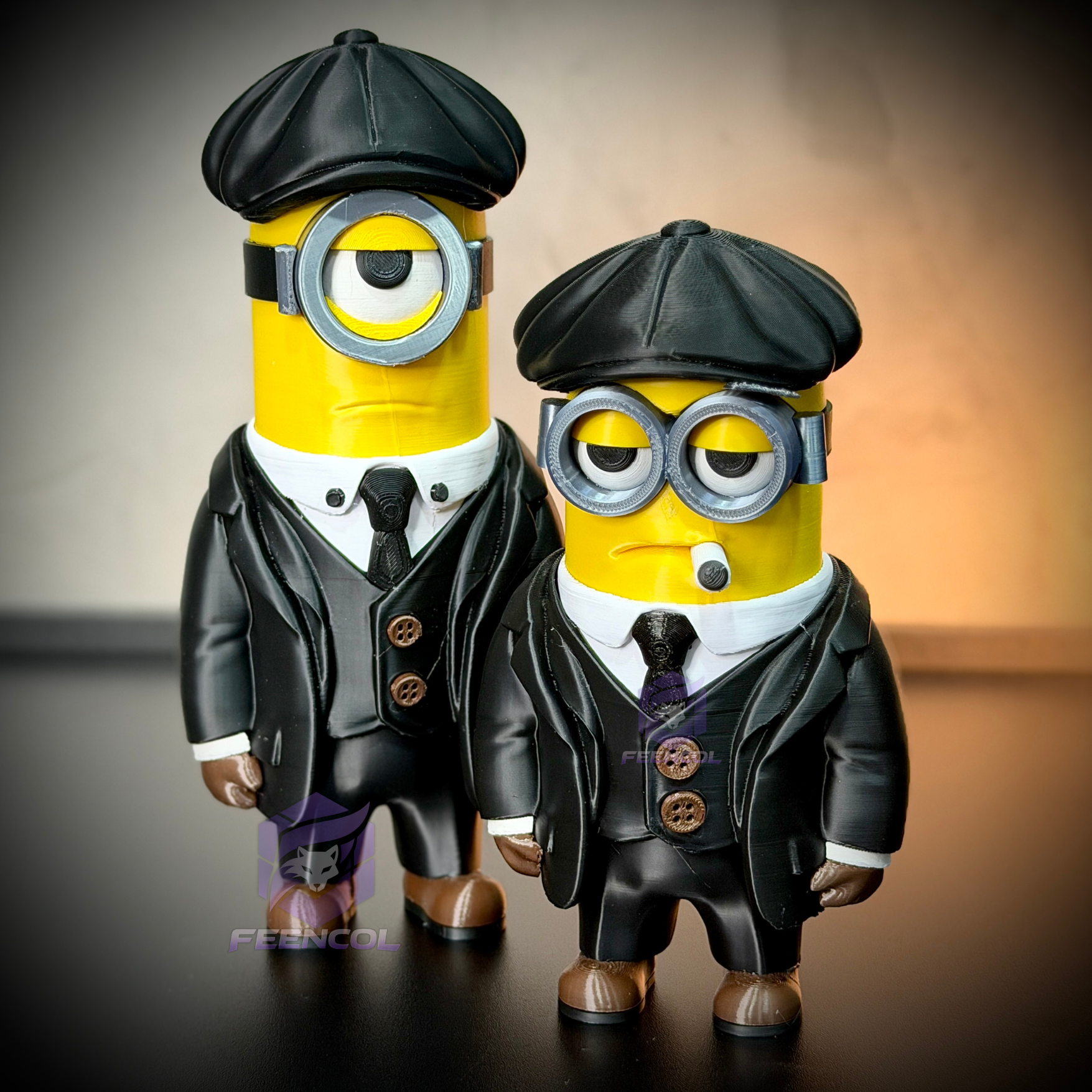 The Minions Shelby– ( Figure decorativa Minions Peaky Blinders ) Premium de Luxo a mão, Pronta entrega