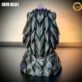Os Bustos da Fé ORIGINAL Premium Decorativos KIT 3 BUSTOS COMPLETO Aguia Foco, Tigre Força, Leão Fé de Luxo pintados a mão, Pronta entrega