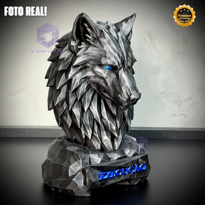 Os bustos do Poder ORIGINAL Premium Decorativos KIT 3 BUSTOS COMPLETO  Leão Disciplina, Lobo Execução, Aguia Foco, de Luxo pintados a mão, Pronta entrega
