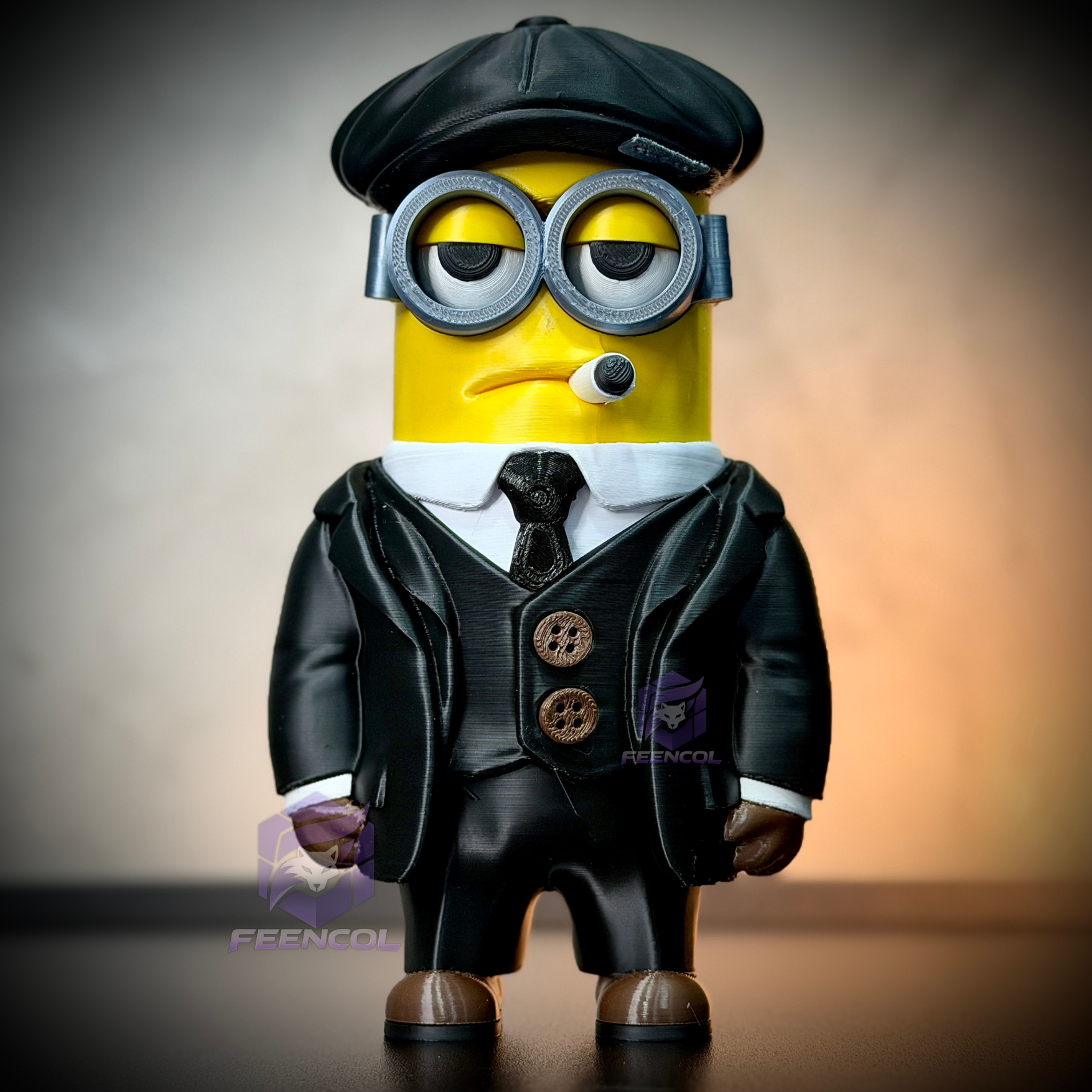 The Minions Shelby– ( Figure decorativa Minions Peaky Blinders ) Premium de Luxo a mão, Pronta entrega