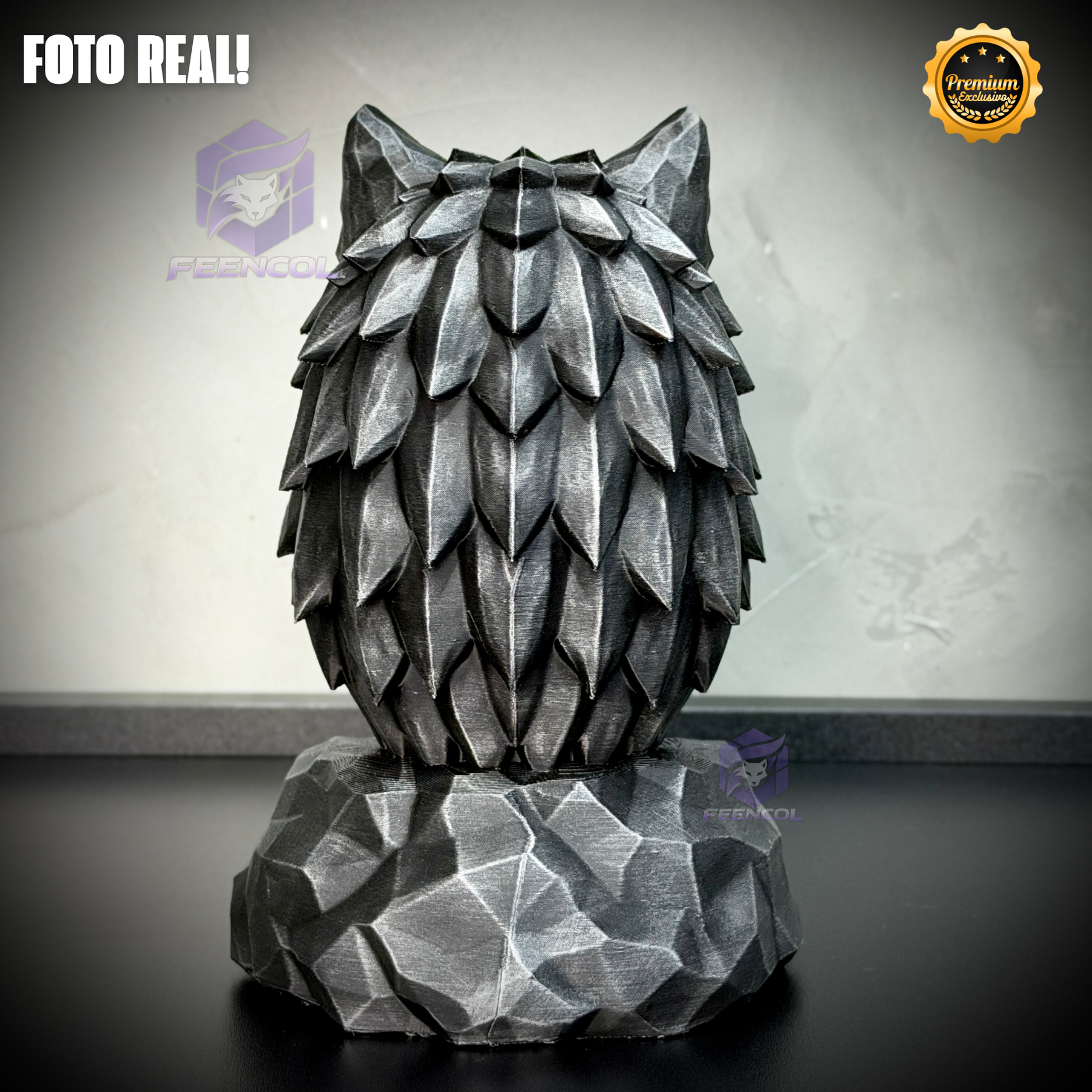 Os bustos do Poder ORIGINAL Premium Decorativos KIT 3 BUSTOS COMPLETO  Leão Disciplina, Lobo Execução, Aguia Foco, de Luxo pintados a mão, Pronta entrega
