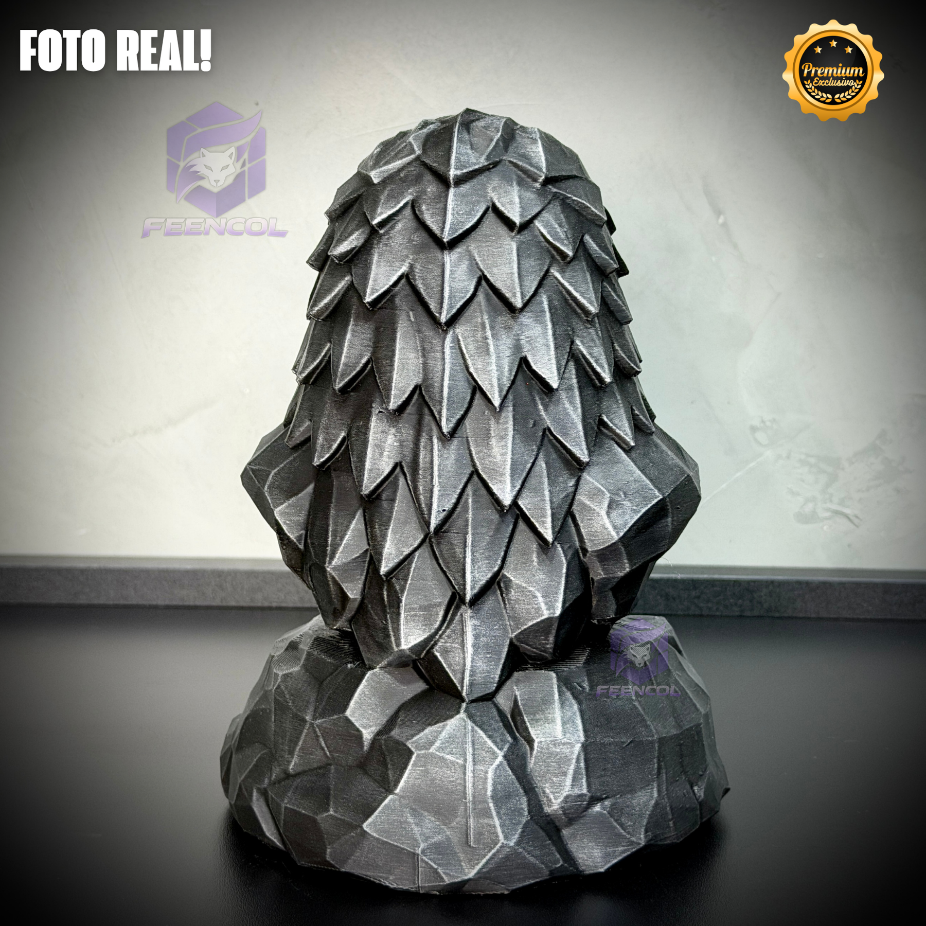 Os bustos do Poder ORIGINAL Premium Decorativos KIT 3 BUSTOS COMPLETO  Leão Disciplina, Lobo Execução, Aguia Foco, de Luxo pintados a mão, Pronta entrega