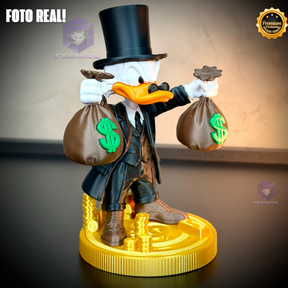 The Old Money Duck – ( Figure decorativa Tio Patinhas saco de dinheiro) EXCLUSIVO Premium de Luxo a mão, Pronta entrega, Frete Grátis