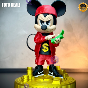 The Money Mickey– ( Figure decorativa Mickey Milionário) EXCLUSIVO Premium de Luxo a mão, Pronta entrega, Frete Grátis