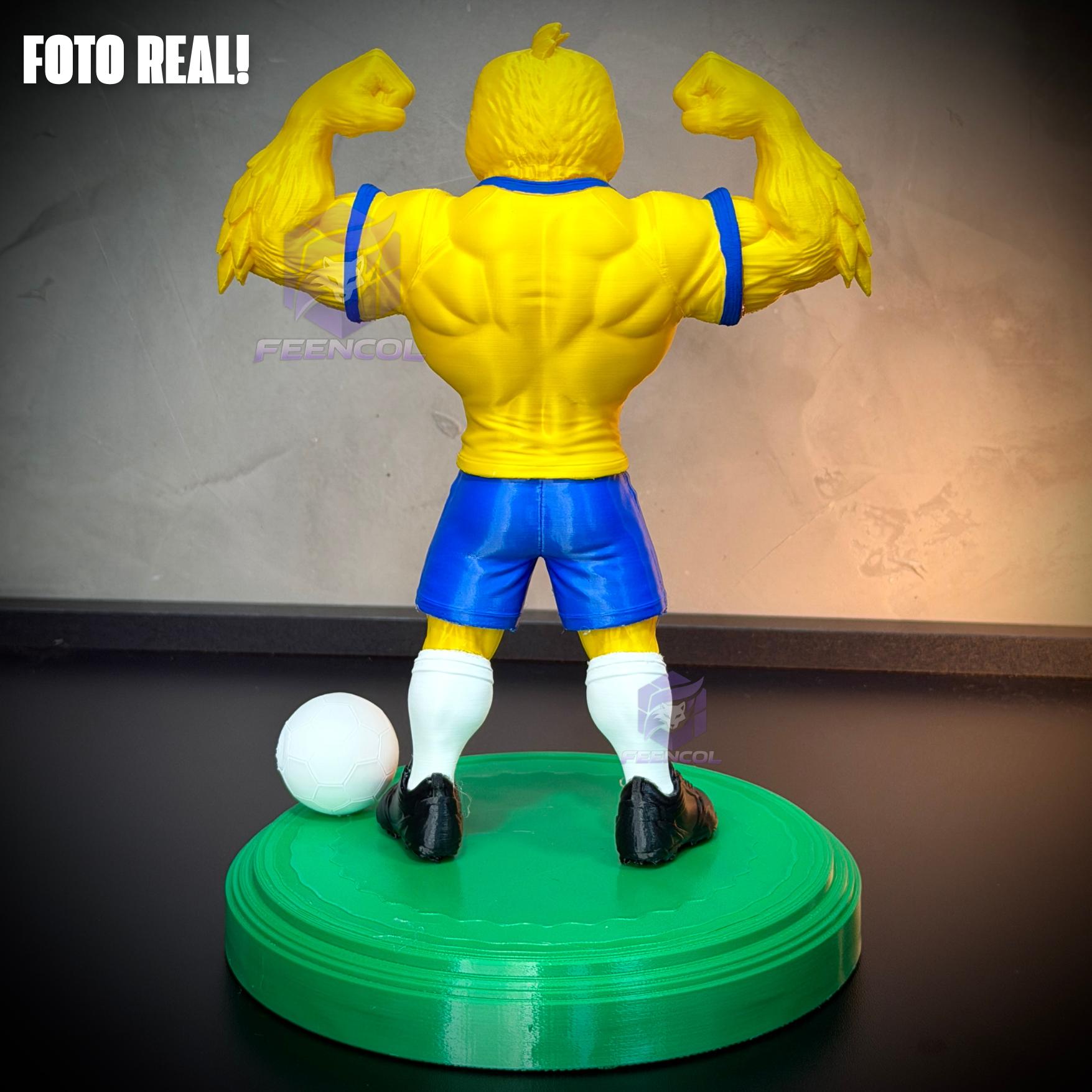 O canarinho Pistola– ( Figure decorativa canarinho seleção Brasileira ) Premium de Luxo a mão, Pronta entrega