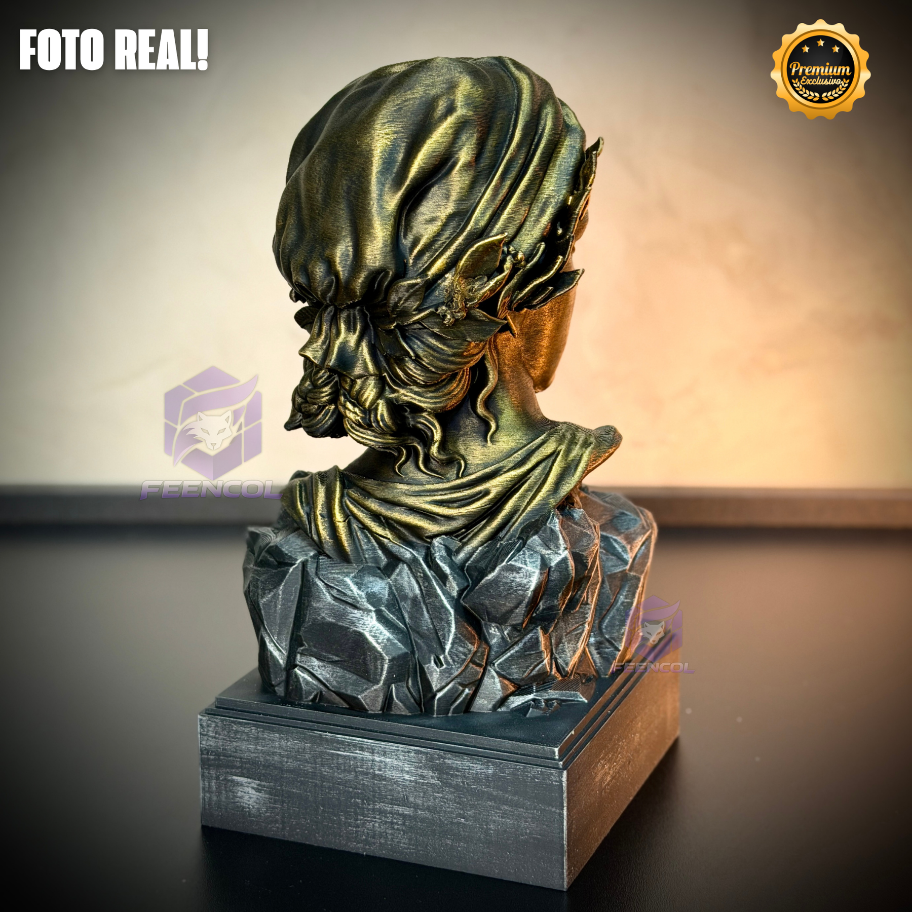 A Efígie da Prosperidade ( Busto mulher da cédula) Premium Decorativo  de Luxo pintado a mão, Pronta entrega ORIGINAL EXCLUSIVO