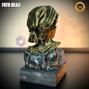 A Efígie da Prosperidade ( Busto mulher da cédula) Premium Decorativo  de Luxo pintado a mão, Pronta entrega ORIGINAL EXCLUSIVO
