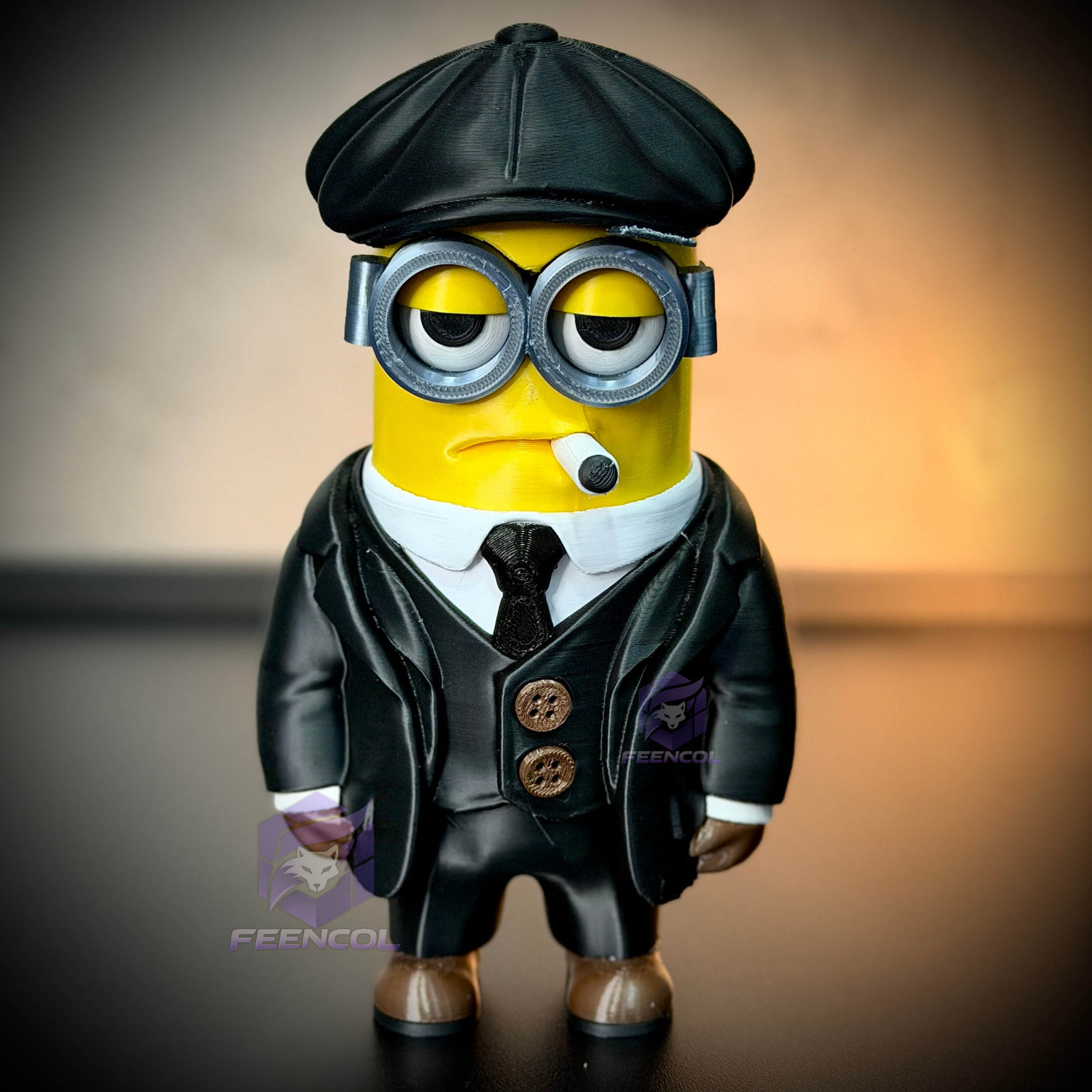 The Minions Shelby– ( Figure decorativa Minions Peaky Blinders ) Premium de Luxo a mão, Pronta entrega