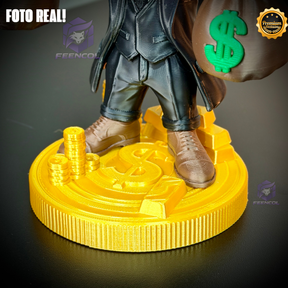 The Old Money Duck – ( Figure decorativa Tio Patinhas saco de dinheiro) EXCLUSIVO Premium de Luxo a mão, Pronta entrega, Frete Grátis