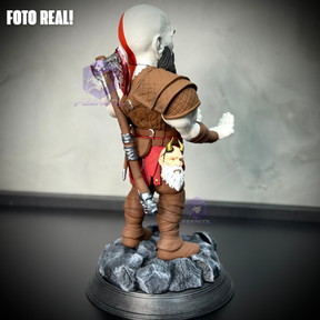 Suporte SUPER Premium Para Controle de Playstation e Xbox Kratos de luxo  pintado a mão Pronta Entrega com chaveiro de brinde