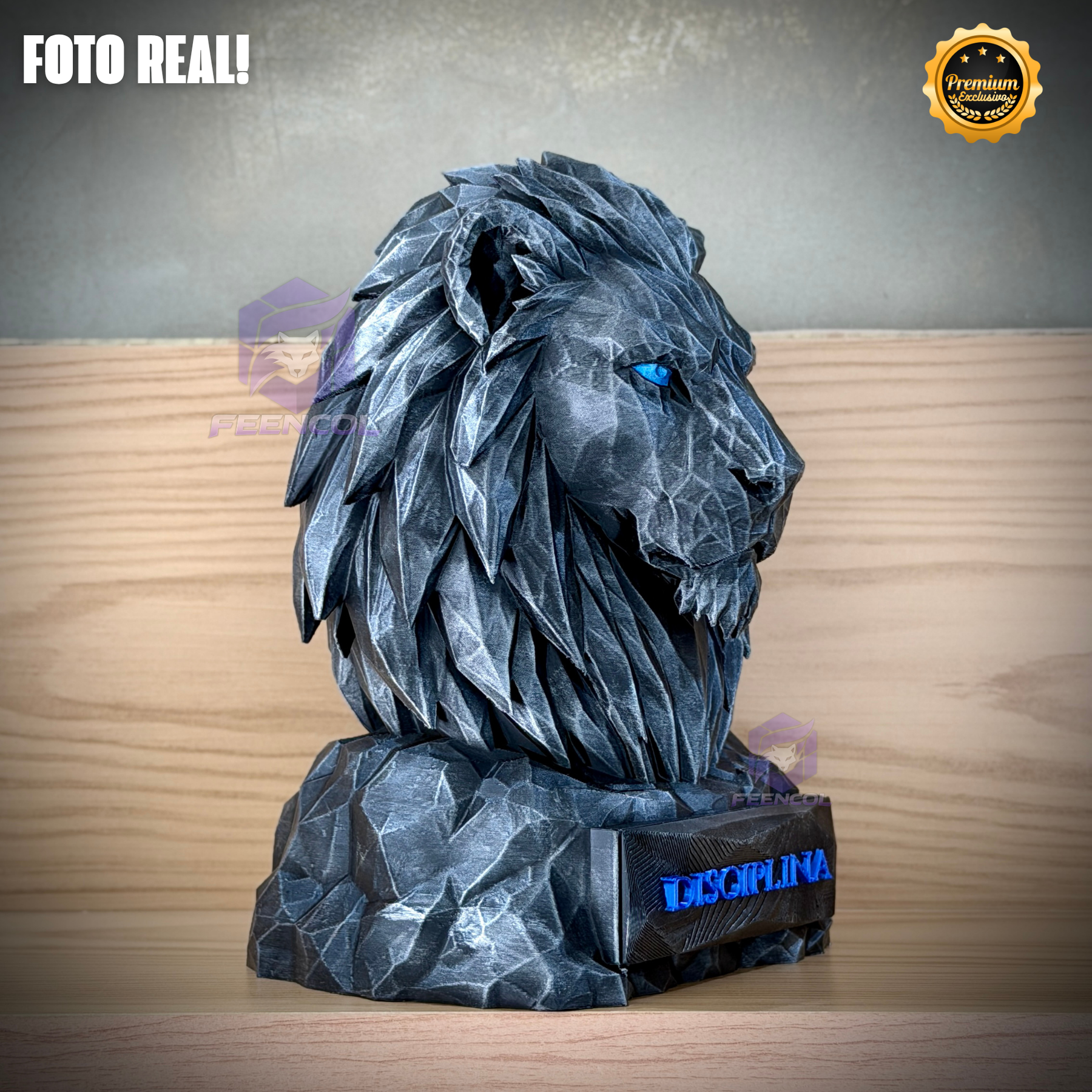 Os bustos do Poder ORIGINAL Premium Decorativos KIT 3 BUSTOS COMPLETO  Leão Disciplina, Lobo Execução, Aguia Foco, de Luxo pintados a mão, Pronta entrega