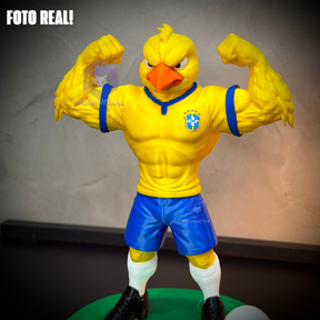 O canarinho Pistola– ( Figure decorativa canarinho seleção Brasileira ) Premium de Luxo a mão, Pronta entrega