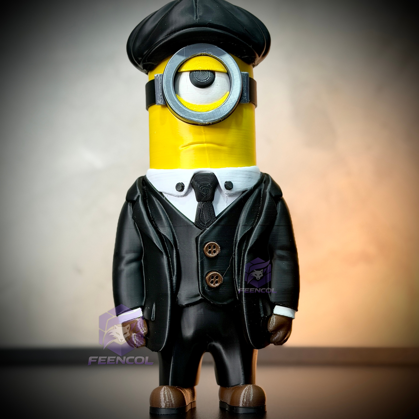 The Minions Shelby– ( Figure decorativa Minions Peaky Blinders ) Premium de Luxo a mão, Pronta entrega