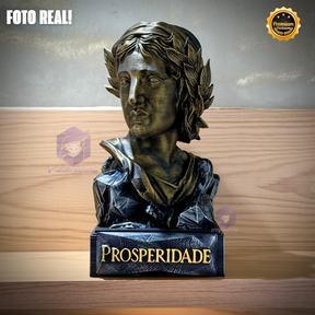 A Efígie da Prosperidade ( Busto mulher da cédula) Premium Decorativo  de Luxo pintado a mão, Pronta entrega ORIGINAL EXCLUSIVO