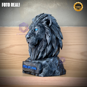 Os bustos do Poder ORIGINAL Premium Decorativos KIT 3 BUSTOS COMPLETO  Leão Disciplina, Lobo Execução, Aguia Foco, de Luxo pintados a mão, Pronta entrega