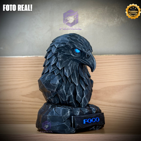 Os Bustos da Fé ORIGINAL Premium Decorativos KIT 3 BUSTOS COMPLETO Aguia Foco, Tigre Força, Leão Fé de Luxo pintados a mão, Pronta entrega