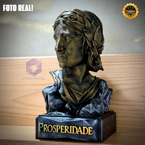 A Efígie da Prosperidade ( Busto mulher da cédula) Premium Decorativo  de Luxo pintado a mão, Pronta entrega ORIGINAL EXCLUSIVO