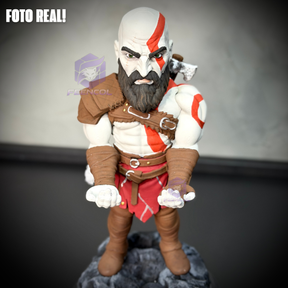 Suporte SUPER Premium Para Controle de Playstation e Xbox Kratos de luxo  pintado a mão Pronta Entrega com chaveiro de brinde