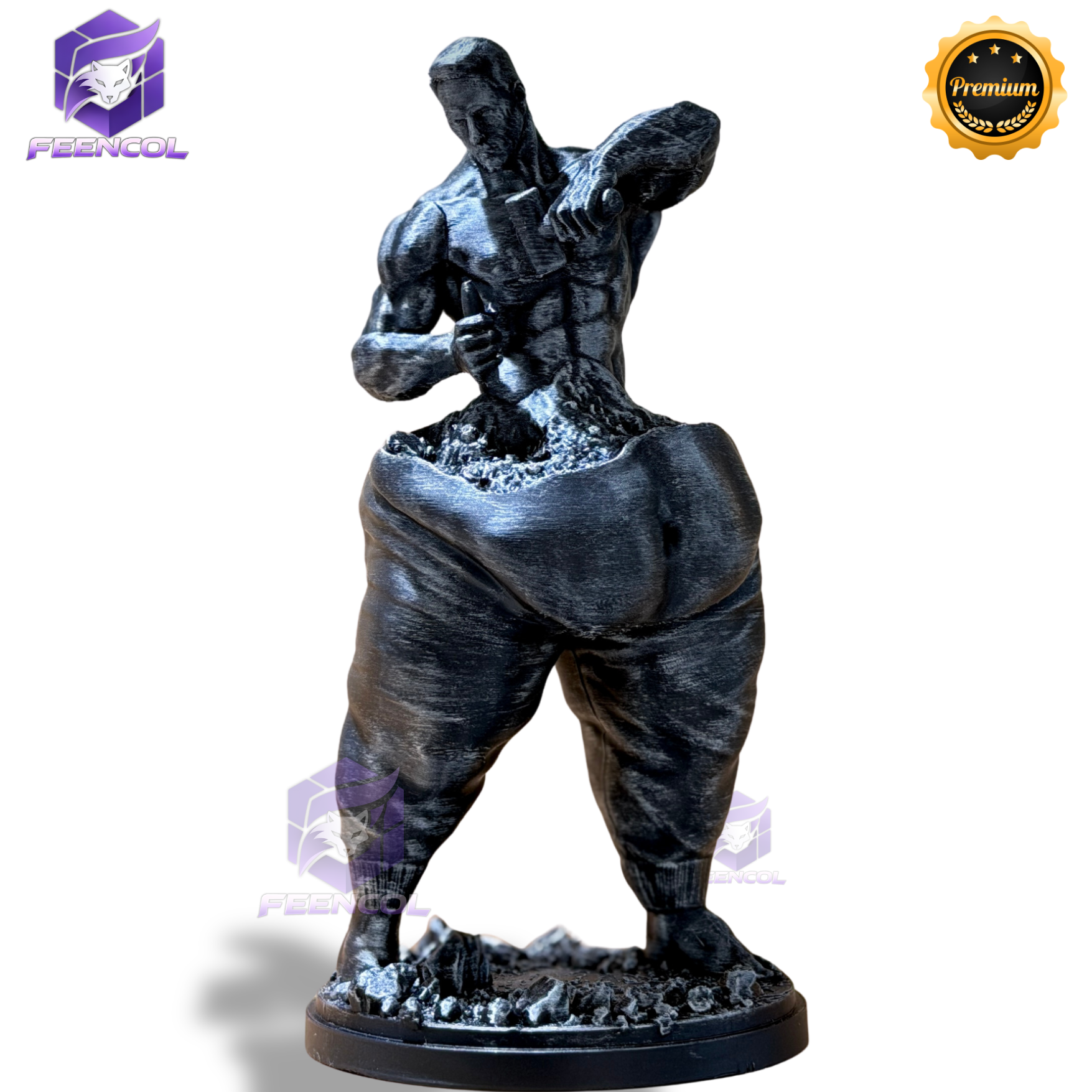 The self sculptor ( Figure decorativa Fitness saúde )  Premium Decorativo  de Luxo pintado a mão, Pronta entrega