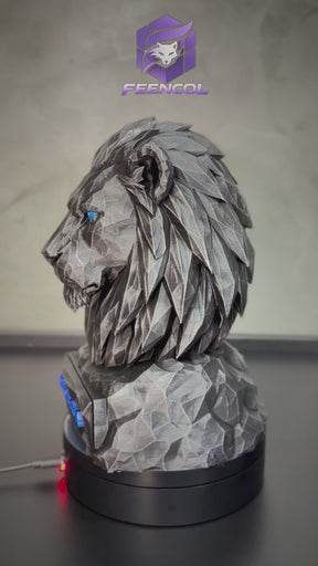 Os bustos do Poder ORIGINAL Premium Decorativos KIT 3 BUSTOS COMPLETO  Leão Disciplina, Lobo Execução, Aguia Foco, de Luxo pintados a mão, Pronta entrega