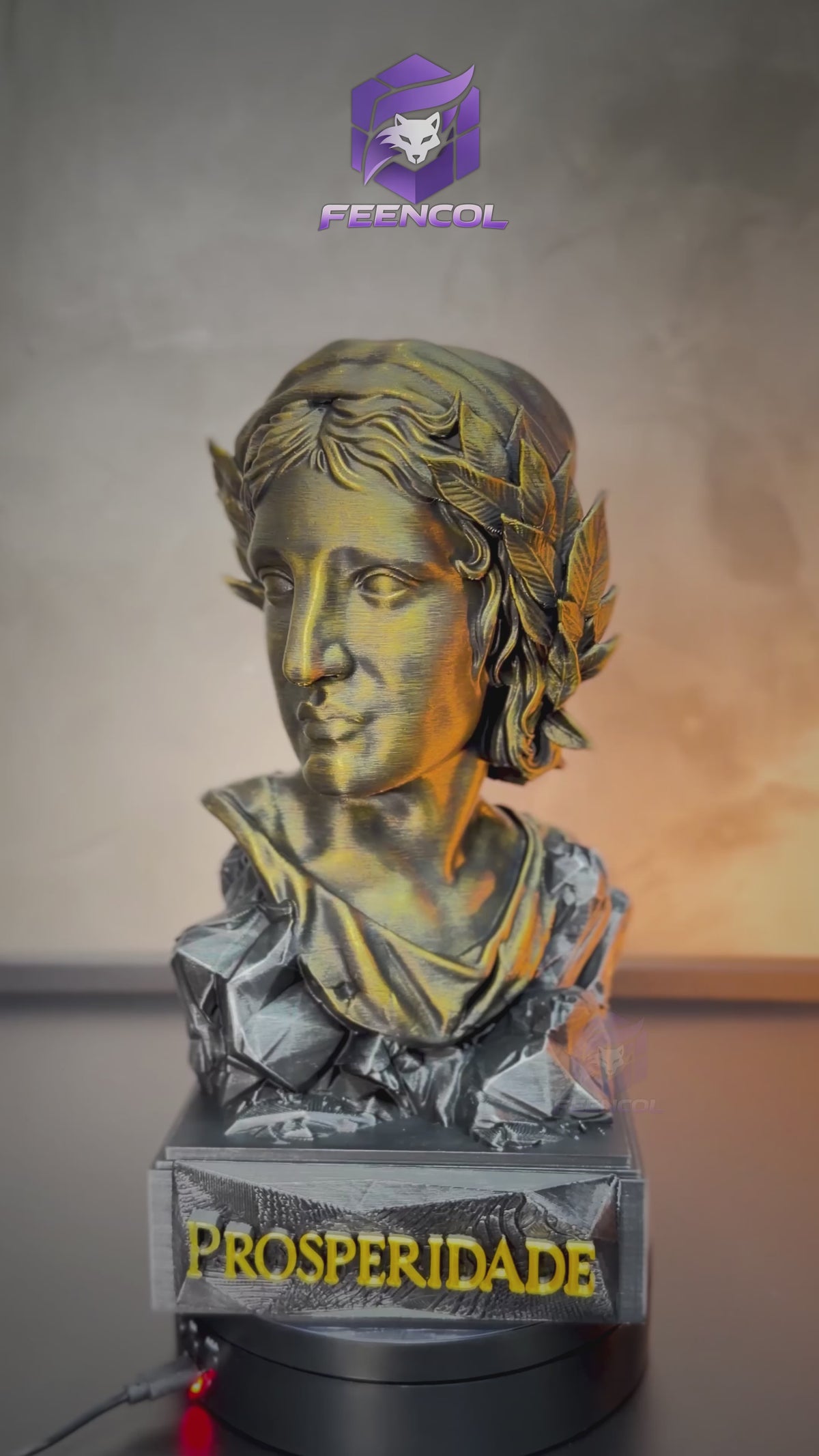 A Efígie da Prosperidade ( Busto mulher da cédula) Premium Decorativo  de Luxo pintado a mão, Pronta entrega ORIGINAL EXCLUSIVO